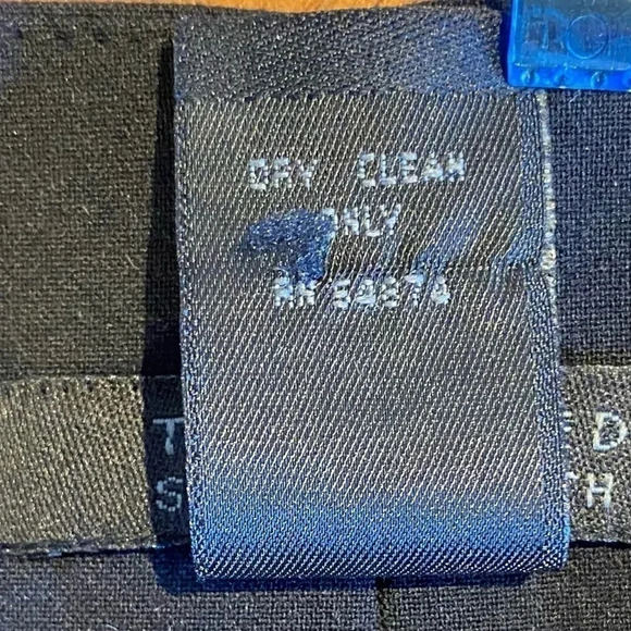 The Limited  Black Dress with white stitched "belt", size 8 - Picture 4 of 6